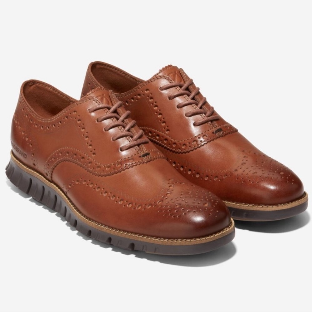 Cole Haan Zero Grand Men's Leather Wingtip Oxford Shoes Size 14M B37
